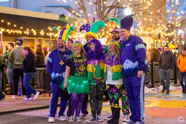 Put on your best costume for the Mardi Gras event in Olde Town Arvada.