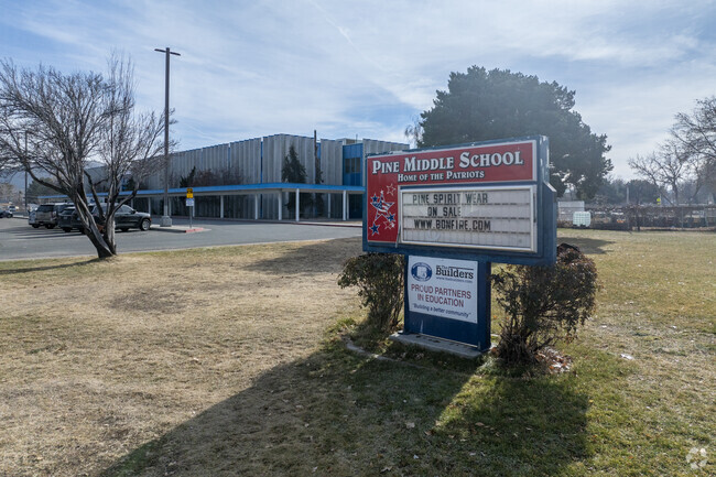 The message board in front of Edward L Pine Middle School.