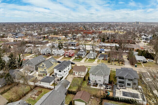 Grid-like rows of single family homes fill Birmingham's west side.