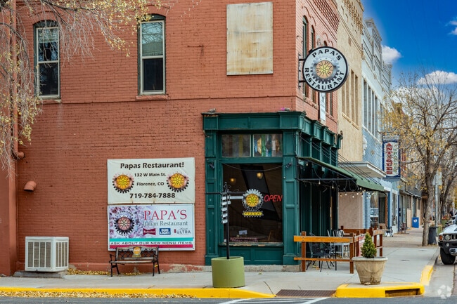 Papa’s Italian Restaurant serves classic dishes in a historic Main Street building in Florence.