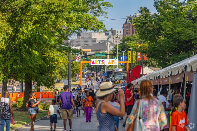 Living in Carroll-South Hilton means easy access to Artscape, a cultural celebration filled with music, art, and community spirit.
