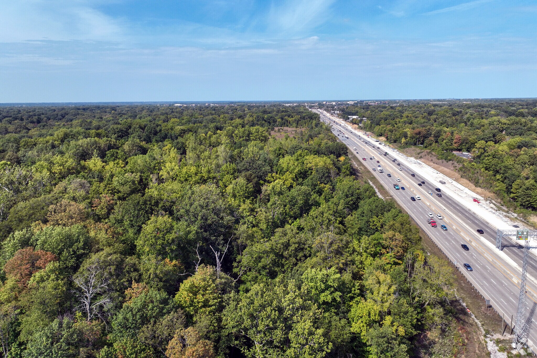 The I-69 Fall Creek neighborhood sits northeast of downtown Indianapolis.