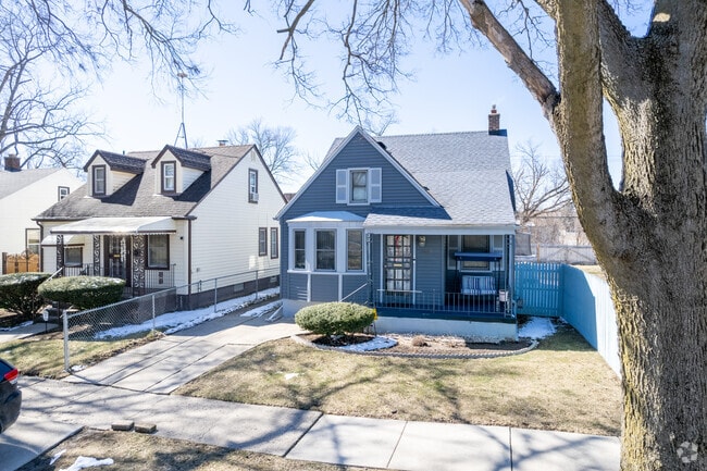Most homes in Warren Avenue Community have small driveways for residents.