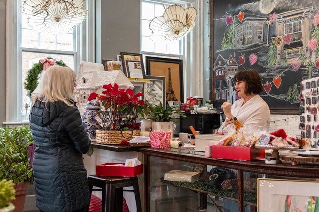 The Building Art Gallery and Gift Shop is the perfect place to find new decor.