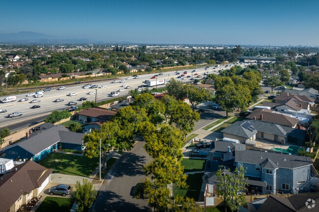 Residents have convenient access to the 57 freeway in Southeast Anaheim.