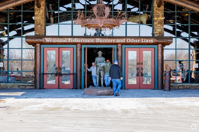 Bass Pro Shops originally founded in Springfield is front and center in Mark Twain.