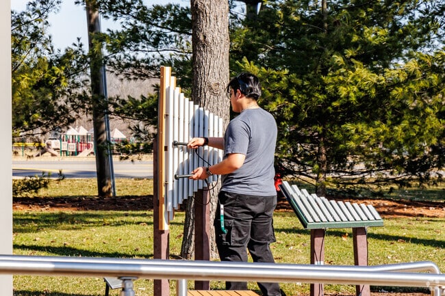 Ela Area Public Library offers outdoor instruments near East Hawthorn Woods.