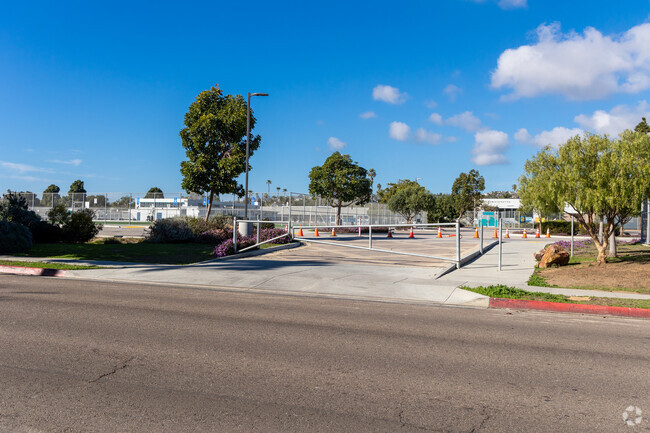 A look at the entrance to Pacific Beach Middle School