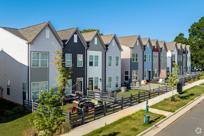 Townhomes are a popular choice in the Sterling neighborhood of Charlotte.