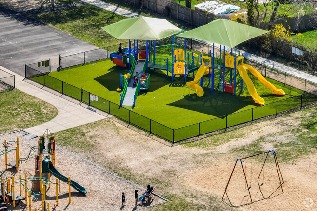 Enjoy the Playground at Hemlock Park Elementary School in North Bay Shore.