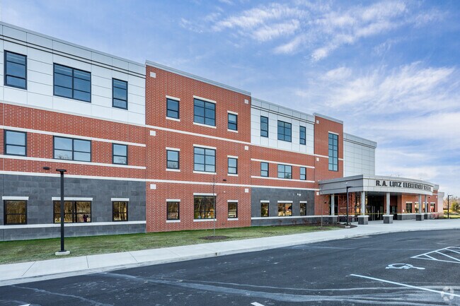 The new R. A. Lutz Elementary School was built to accomodate student population growth.