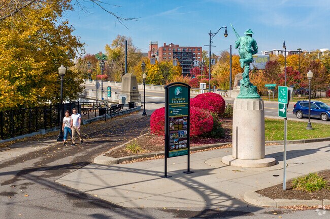 Confluence Park is one of Binghamton’s flagship green spaces due to its location.