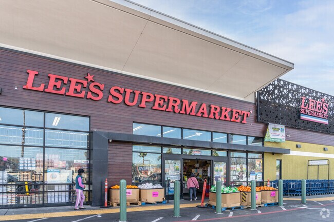 Lee's Supermarket is the anchor tenant in the Caribees Center in the Hillsdale neighborhood.