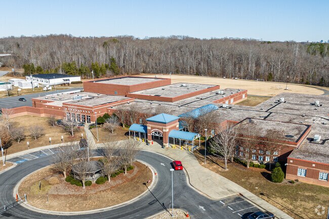 Clemmons Middle School caters to the neighboring communities of Clemmonsville and Winston-Salem.