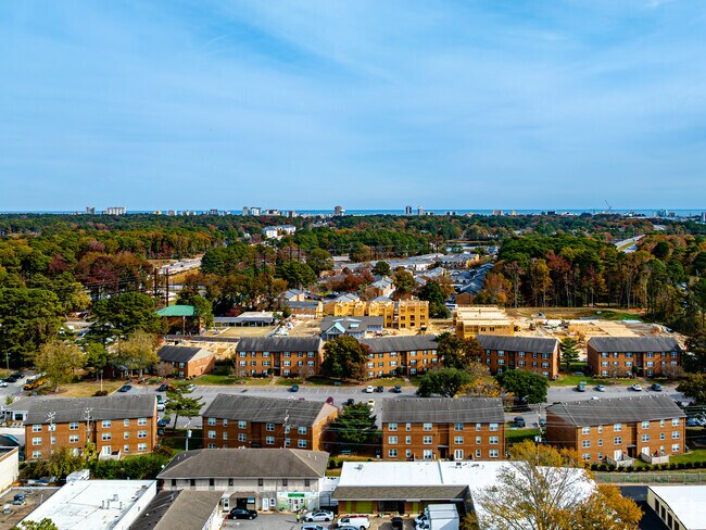 Oceana is located only a few miles from  the beach.