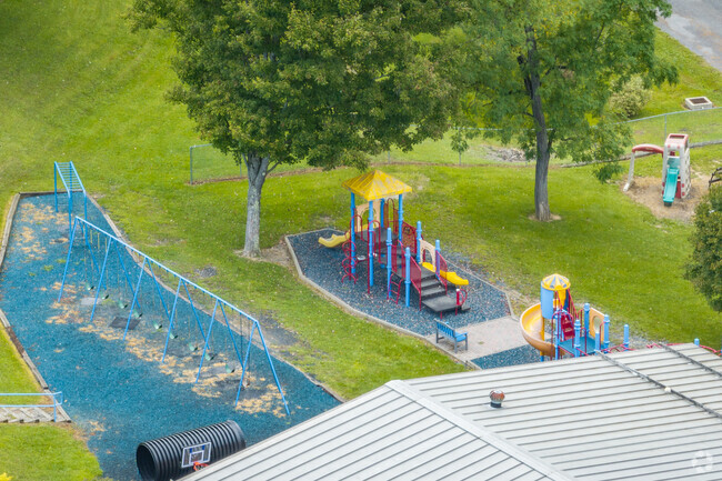 Students at Johnstown Christian School enjoy playing on the playground.