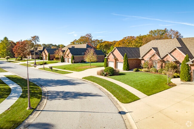 The neighborhoods in Keener Township, DeMotte, are well-developed.