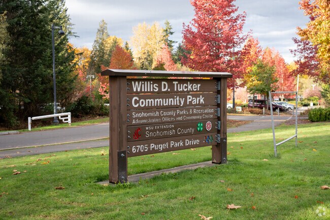 Dogs are always welcome at Willis D. Tucker Community Park in Snohomish Cascade.