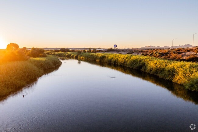 The Colorado River offers stunning views at Sunset near Barkley Ranch.
