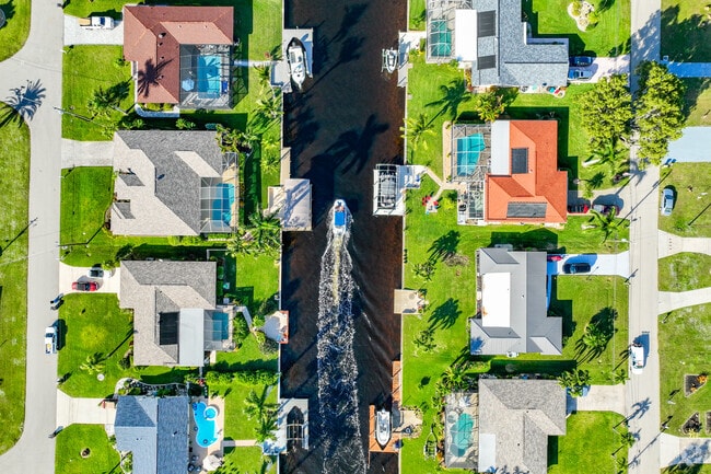 Residents enjoy the amenity of Gulf access via its patchwork canals.