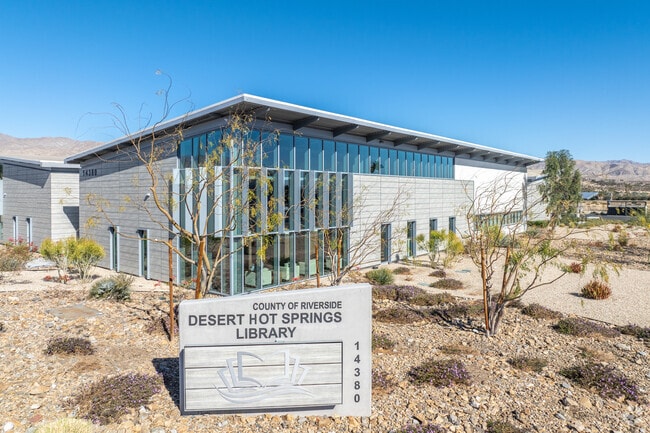 Modern Desert Hot Springs public library offers residents a wealth of knowledge and resources.