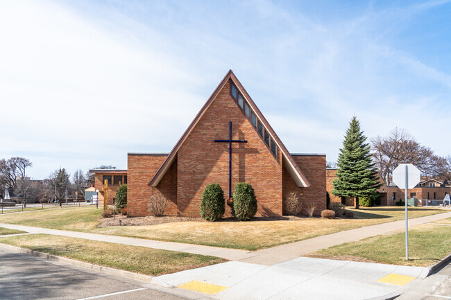 Martin Luther School is attached to the church building.