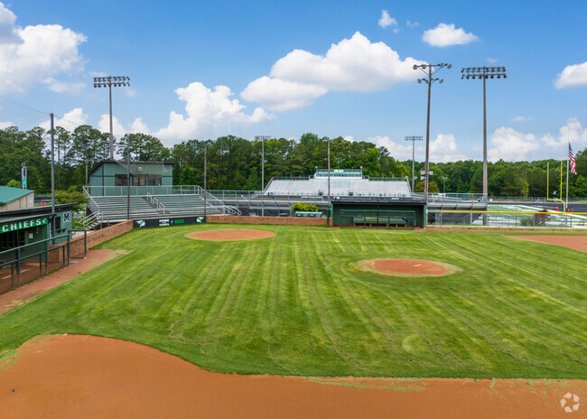 Enjoy a nice baseball game at McIntosh High School.