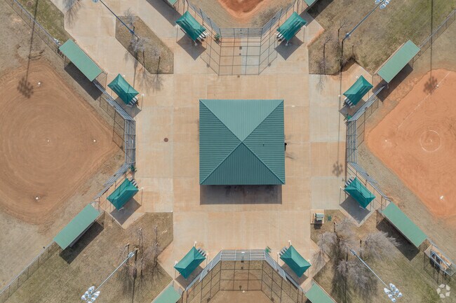 Locals enjoy a well-maintained baseball field at East Side Park.