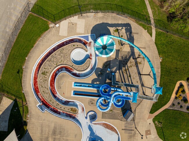 Just a bit north of The Village, Marion Splash House is where people cool off in the summer, open Memorial Day through Labor Day.