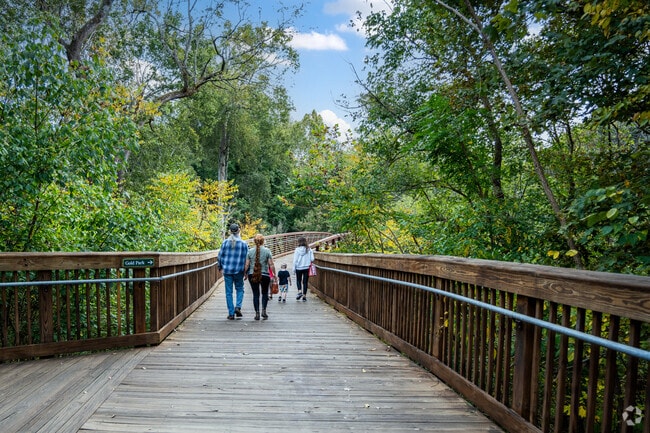 The Riverwalk is a paved, urban greenway located in downtown Hillsborough.