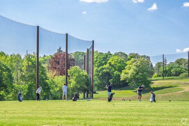 The Glen Lake Golf and Practice Center is open to the public and has a clubhouse.