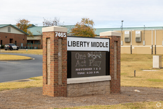 Liberty Middle School has an athletic field.