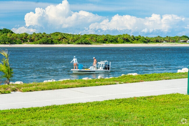 Many South Beach residents spend the day on the water fishing.