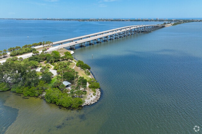 Across the Indian River from Melbourne residents can reach Merritt Island or Indian Harbor.