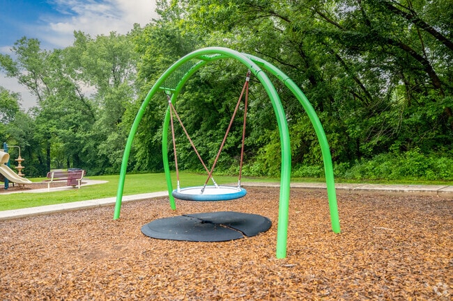 A tire swing in Copper Creek Park.