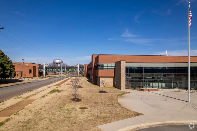 Decatur High School is connected to Decatur Middle School via skybridge.