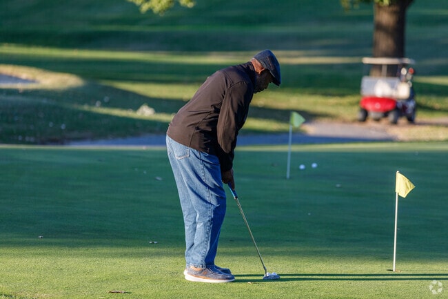 Practice your drives at Clifton Park outside of Broadway East.