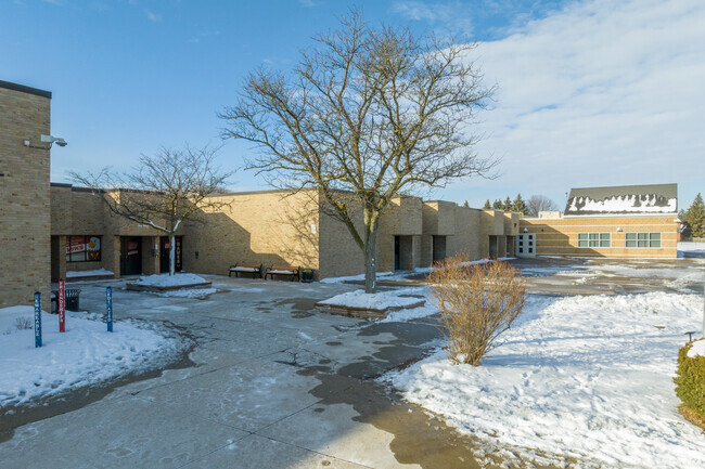 The main entrance at Havel Elementary School.