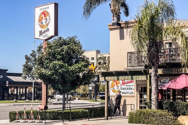 Roscoe's Chicken and Waffles has two levels of dining in Anaheim.