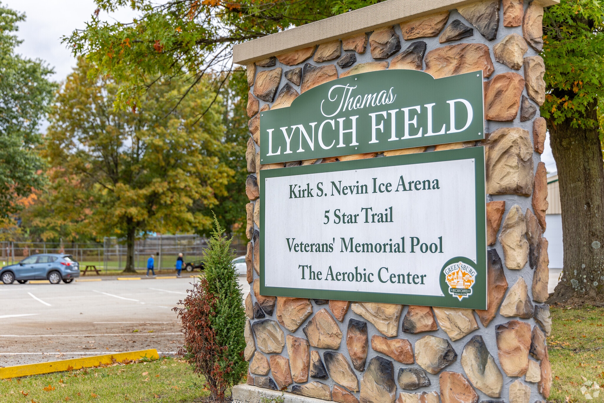 Lynch Field Park in perfect for taking an evening run in Greensburg.