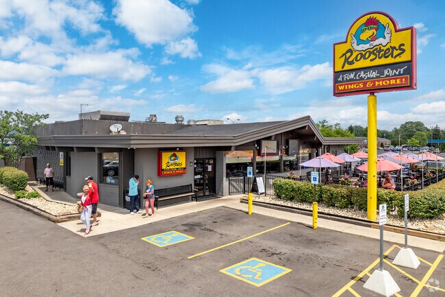 Roosters in Lincoln Village is a go-to spot for wings and casual meals.