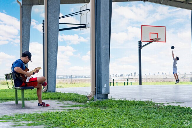Locals frequent Granjeno Veterans Park for excercise or to relax.