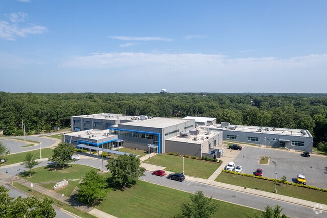 An aerial view of Crestwood Elementary School.