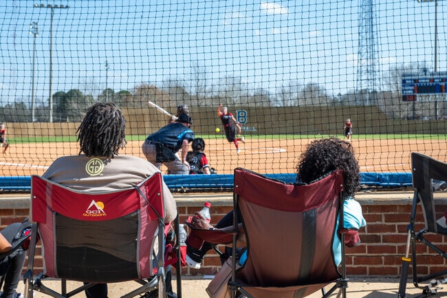 Teams from across Mississippi gather at Westside City Park for the Booneville Spring Break Softball Tournament.