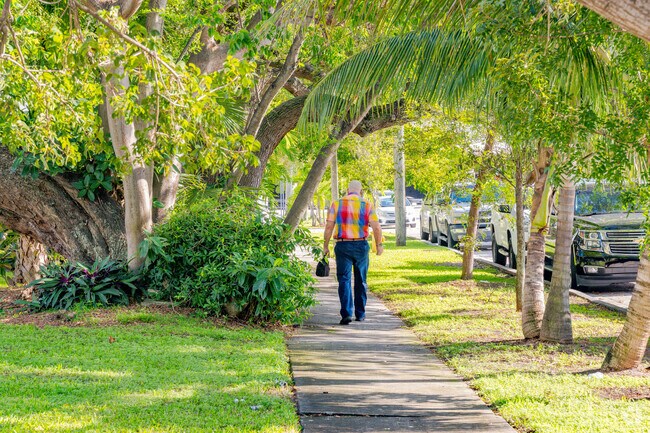Quiet streets and well-maintained sidewalks make living in Westchester, Florida, desirable.