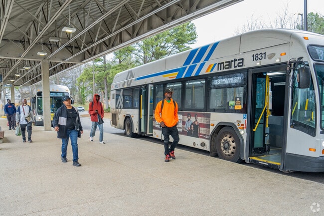 Residents can take the bus at Oakland City Station to explore Atlanta.