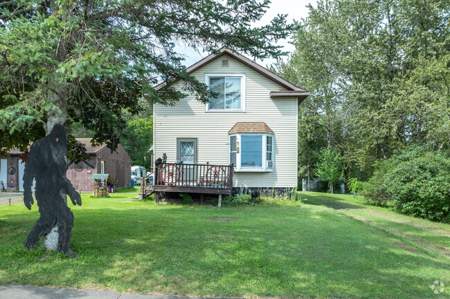Many homes in the Fairmount neighborhood have decorations and landscaping in their front yards.