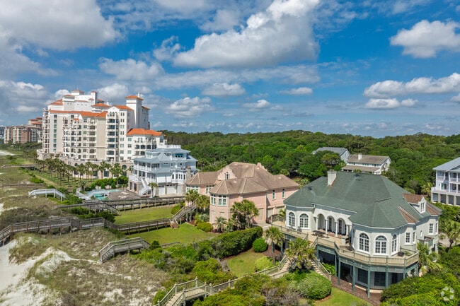 Grande Dunes beachfront mansions provide elevated living with panoramic ocean views.