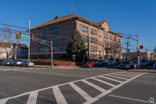 The Walter F. Robinson school sits on the corner of the busy Avenue C.