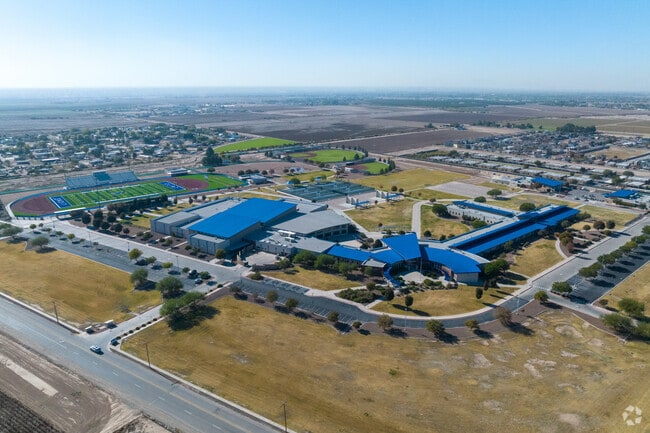 Clint High School, where 735 students embark on an educational journey.